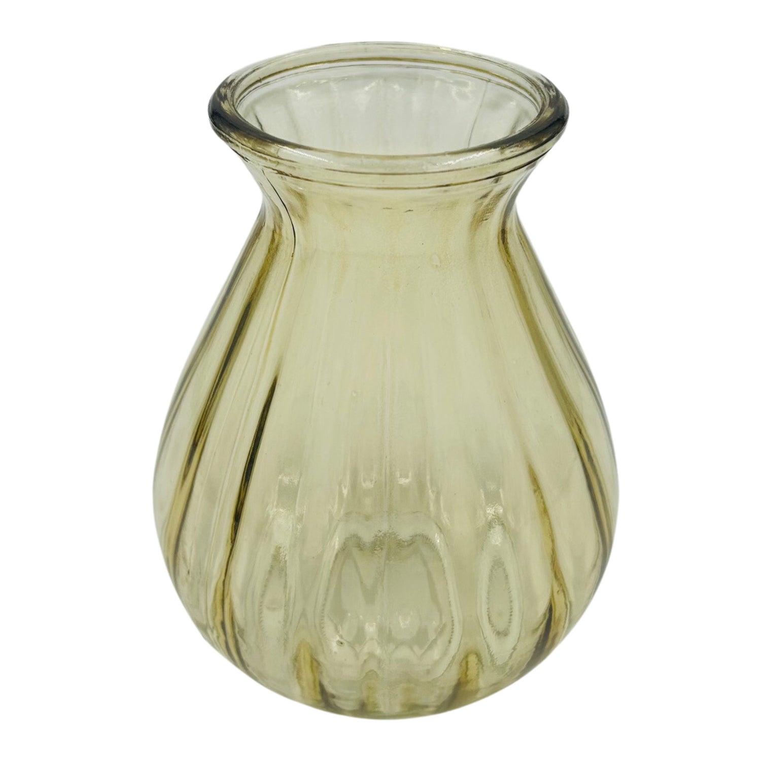 Pale Glass Medium Flute Vase - Set of 3