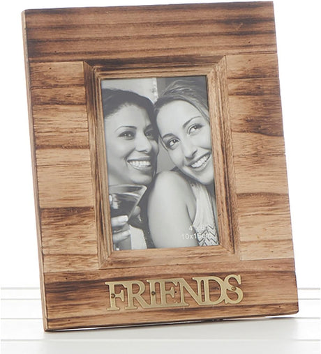 Weathered Wood Photo Frame - Friends