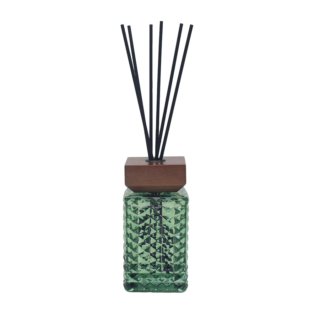 Christmas Square Cut Glass Reed Diffuser 500ml - Various Colours