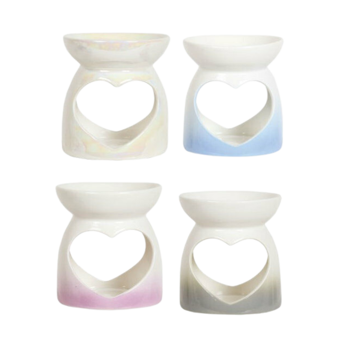 Heart design tealight wax melt burner