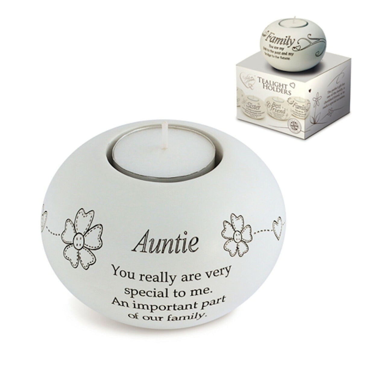 tealight candle holder keepsake gift auntie