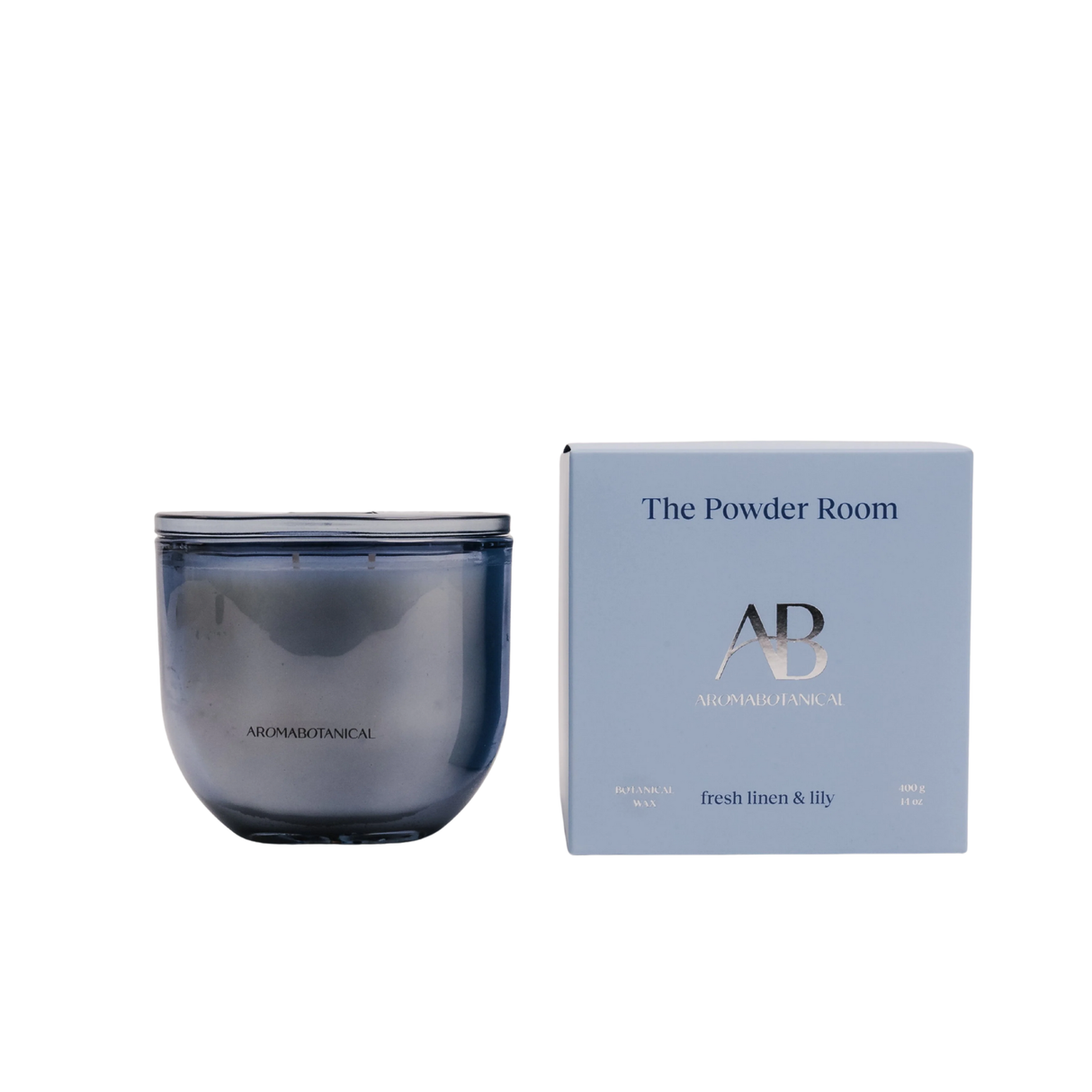 aromabotanical 400g candle - powder room