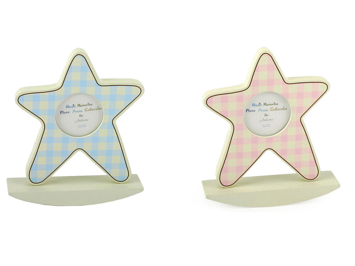 Juliana Magic Memories Star Photo Frame 2.5" x 2.5" - Baby Boy Or Baby Girl