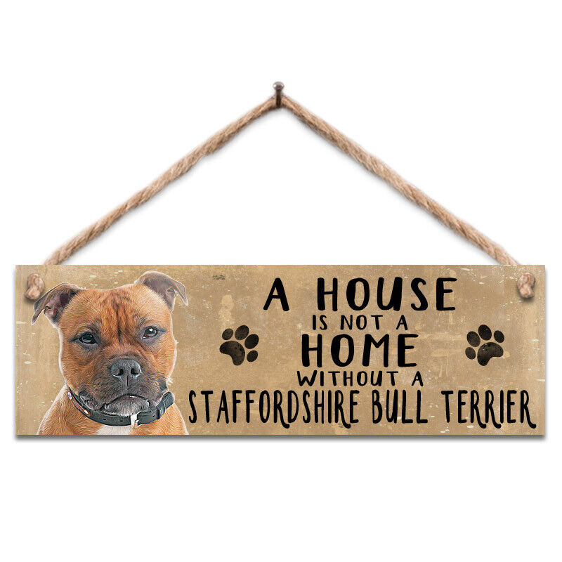 Dogs Cats Pets Wooden Hanging Sign Gift Plaque - Various Designs