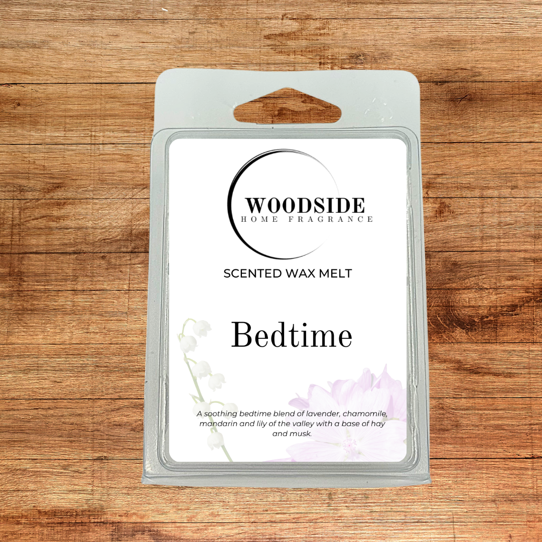 woodside home fragrance wax melt, bedtime