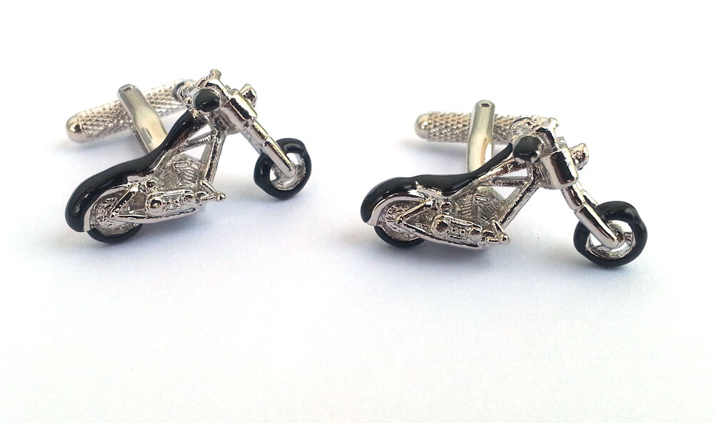 Hardtail Chopper Motorbike Cufflinks