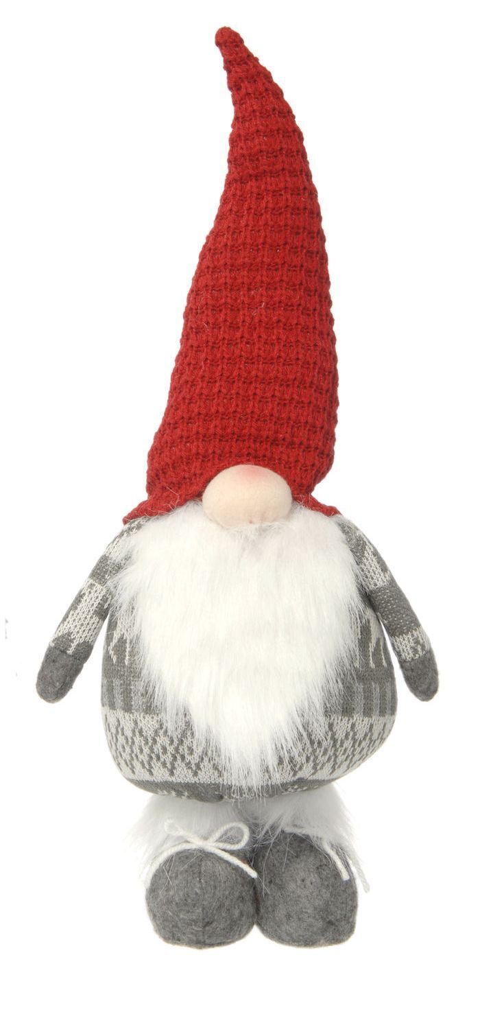 Nordic Gonk 34cm Christmas Decoration - grey