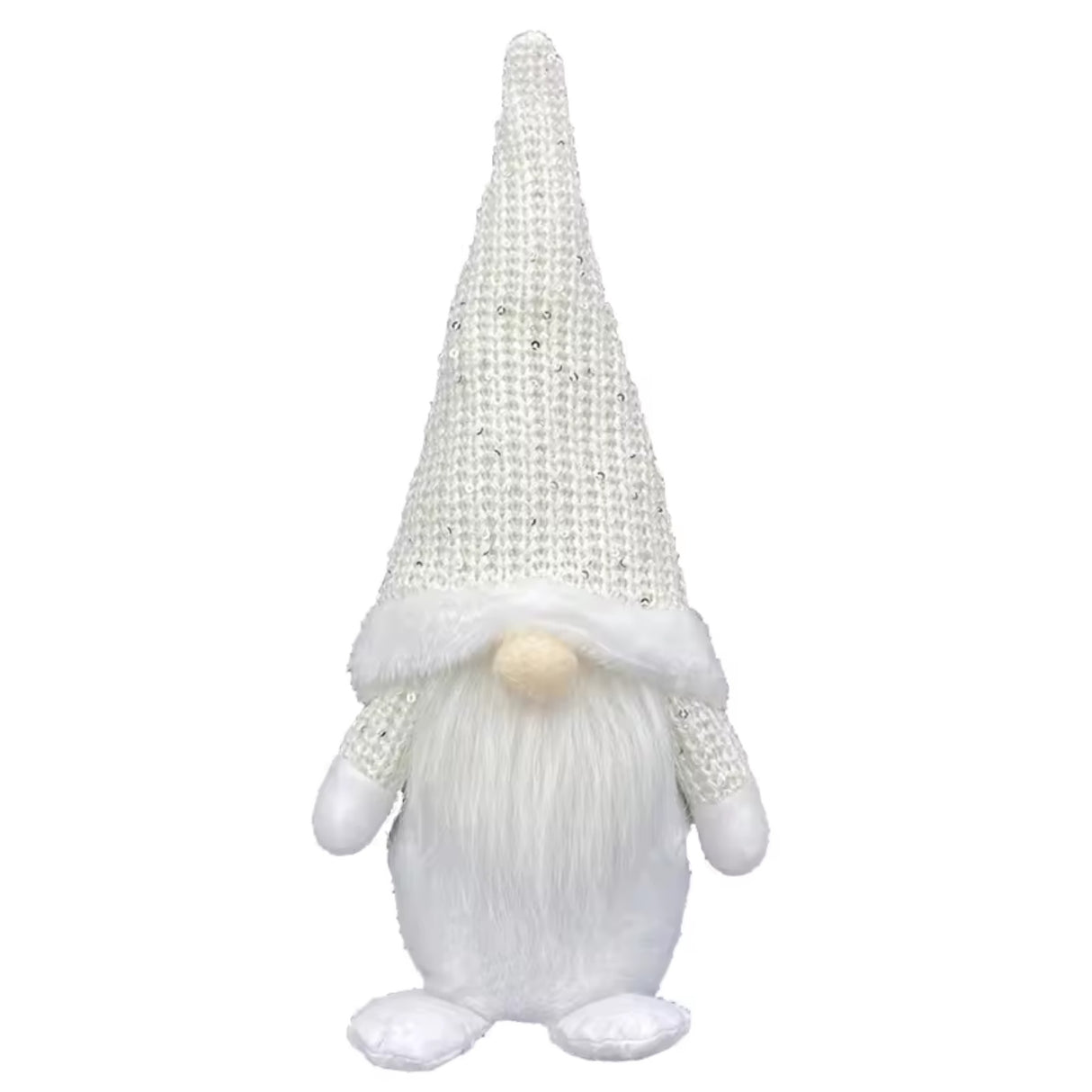 Woodside Home Living Gonk Christmas Decoration white