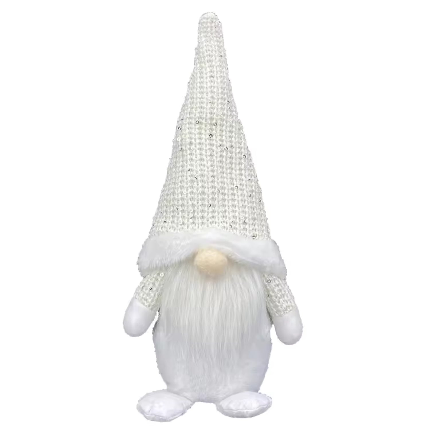 Woodside Home Living Gonk Christmas Decoration white