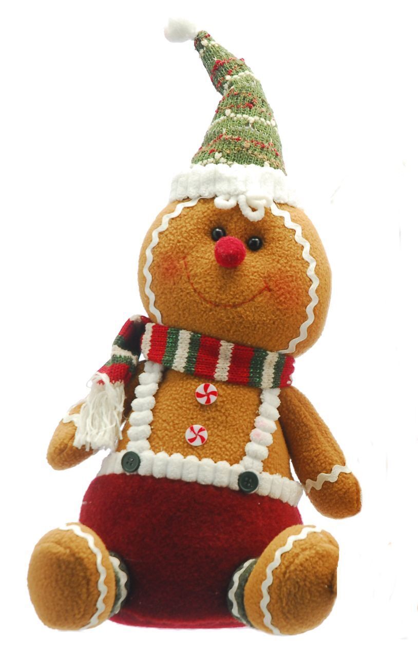 Gingerbread Sitting People Christmas Room Decorations man