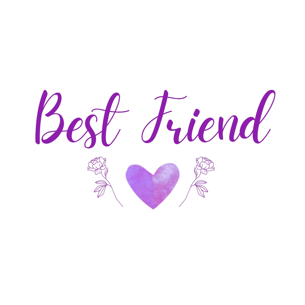 Heart & Flowers Design Mugs - Purple