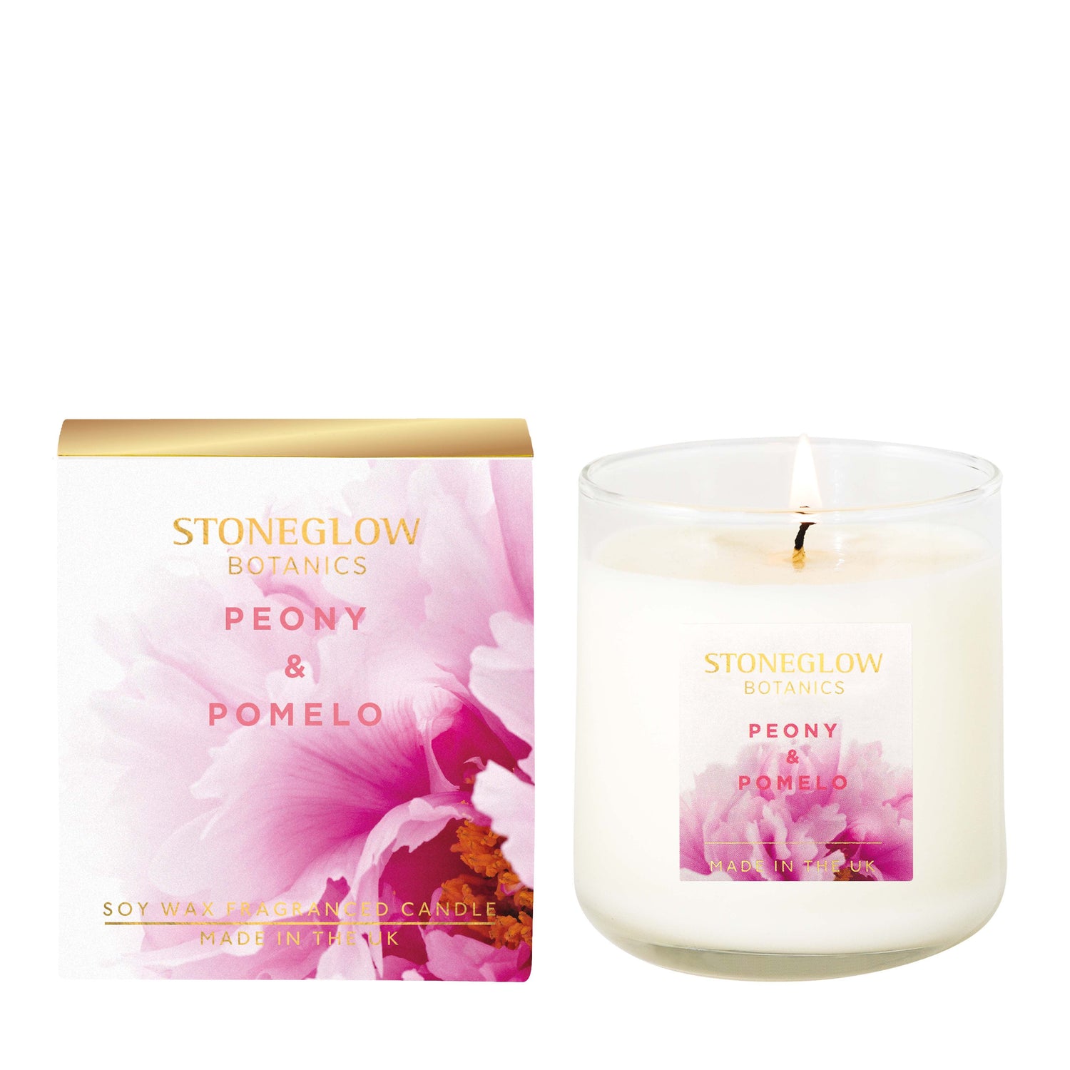 Stoneglow Candles Botanic Tumbler Candle - Peony & Pomelo