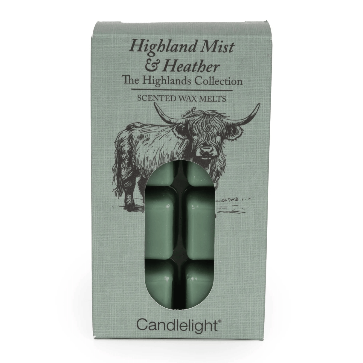 Candlelight Highland Cow 8 Pack Wax Melts - Highland Mist