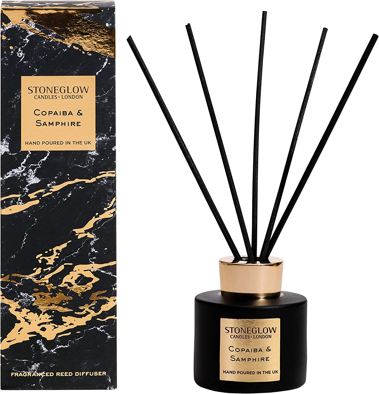 Stoneglow Candles Luna Reed Diffuser 120ml - Copaiba & Samphire