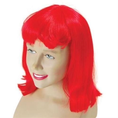 Cheerleader Wig Fancy Dress - Various Colours