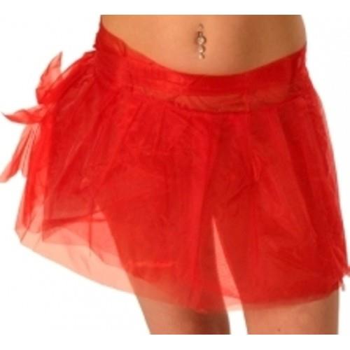 Tutu - Tie On - Fits Up To 44" Waist White or Red