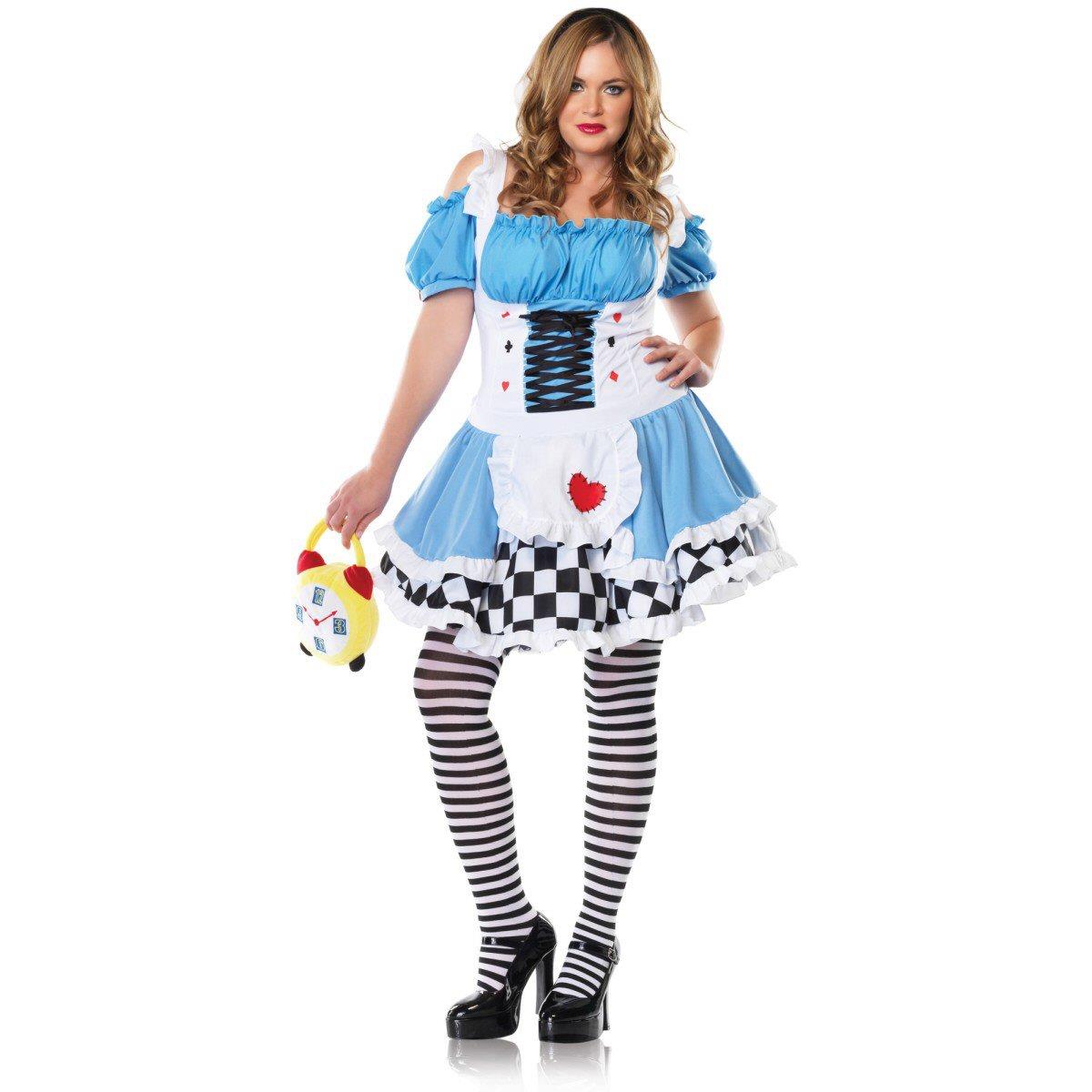 Sexy Alice Dress Underskirt & Apron Fancy Dress Size UK 8-18