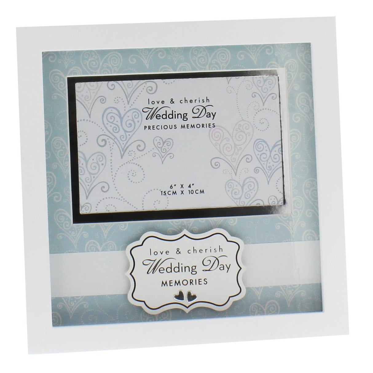 Love & Cherish Photo Frame 6x4" Engagement, Wedding Day or Bridal Shower