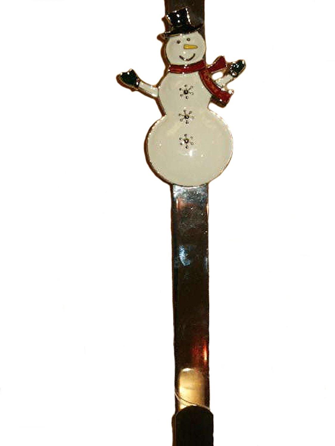 Metal Christmas Wreath Door Hanger - Snowman