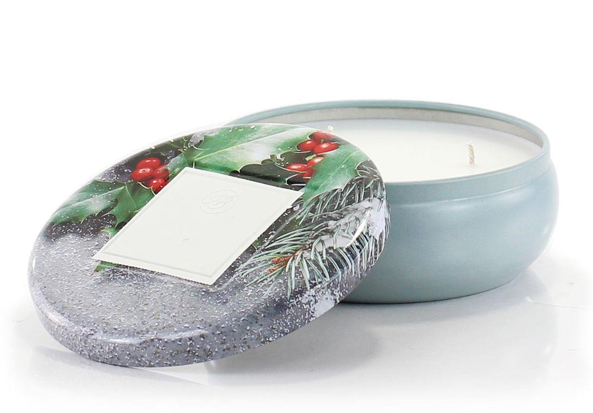 Ashleigh & Burwood Scented Home Scented Candle Tin - frosted holly