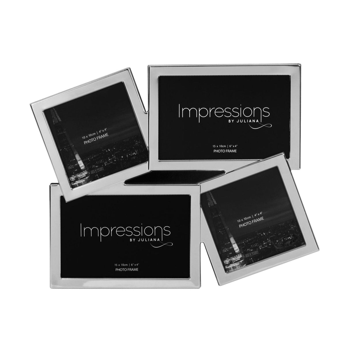 Juliana Impressions Overlapping Collage Photo Frame - 4 Apertures