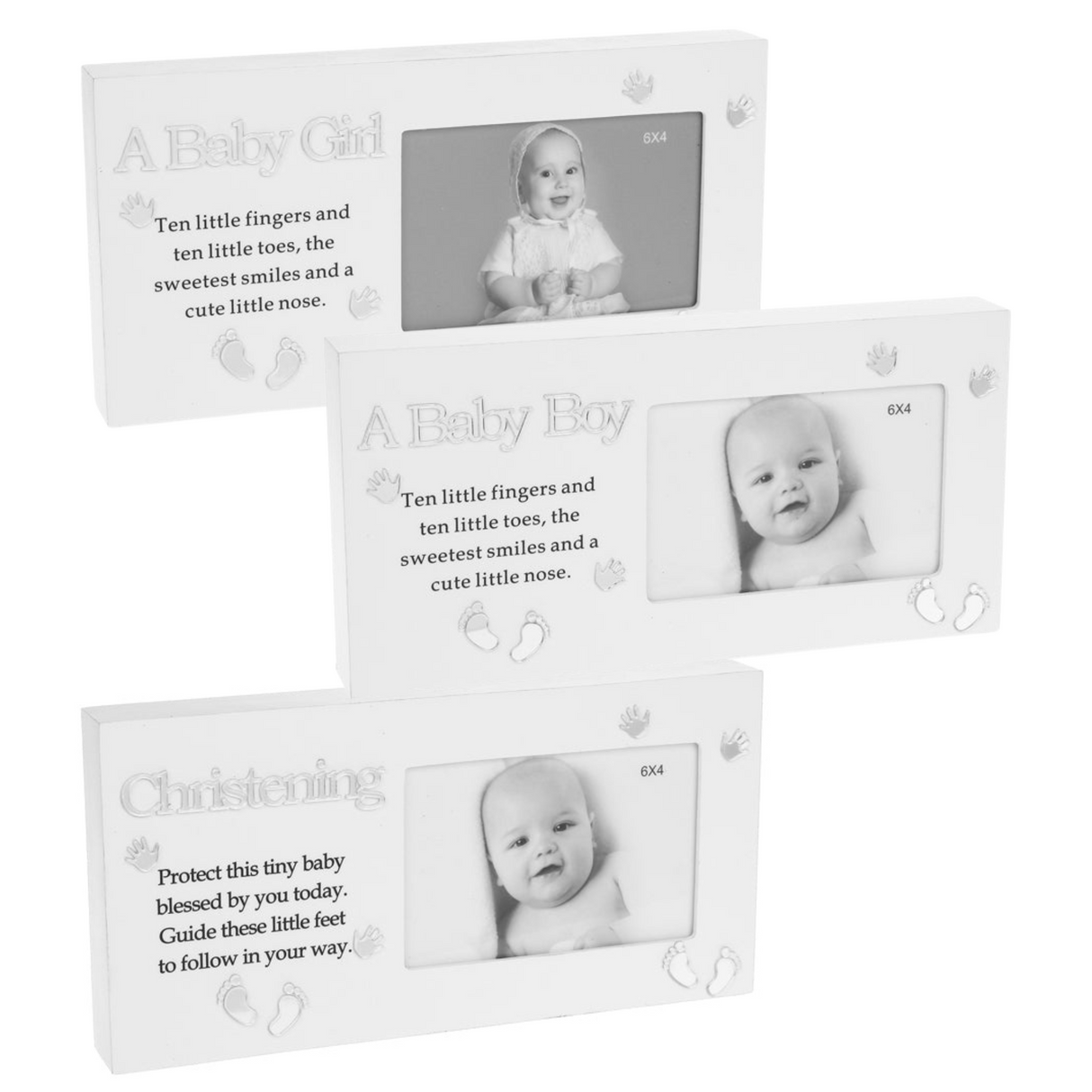 Reflections Photo Frame 6x4" Baby Boy, Girl or Christening