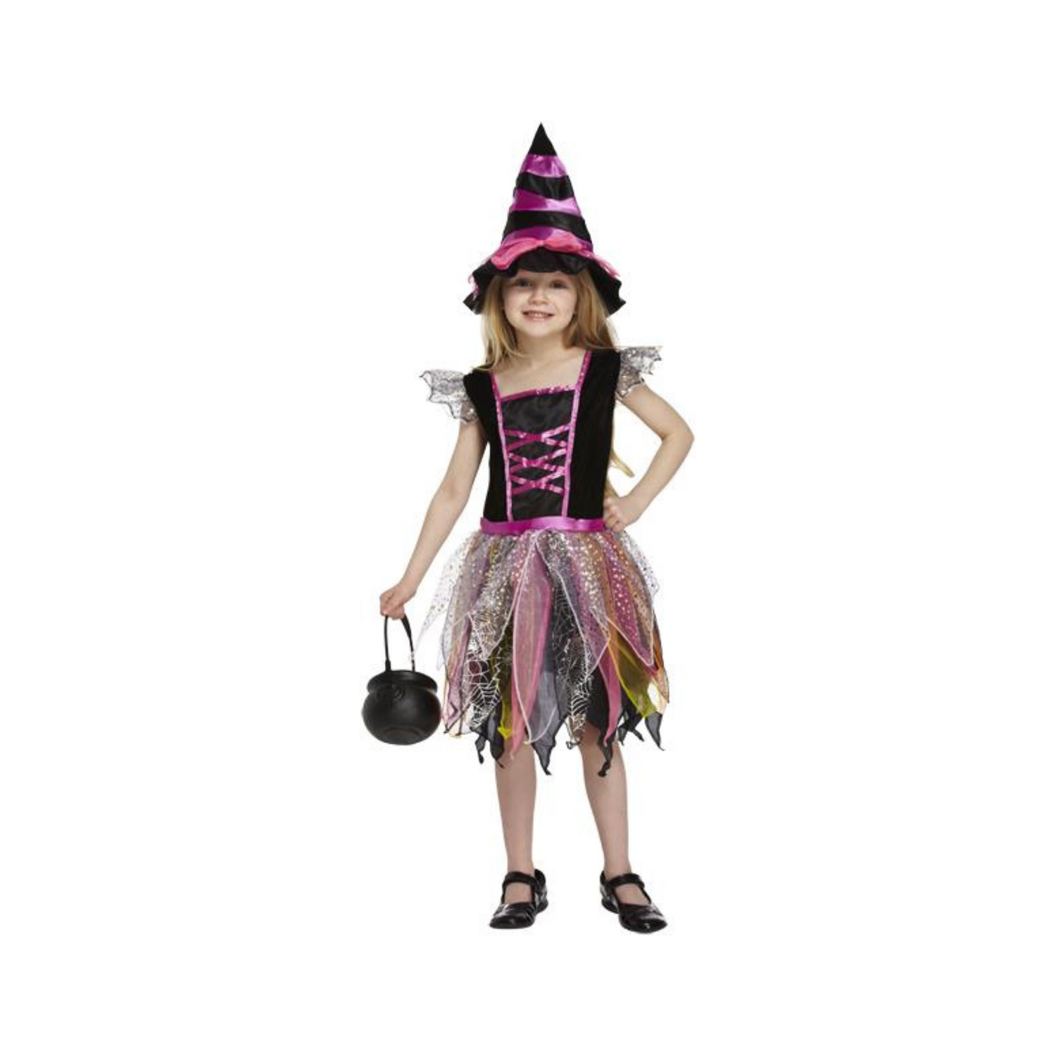 Childs Pink Witch Fancy Dress Age 7-9 Years