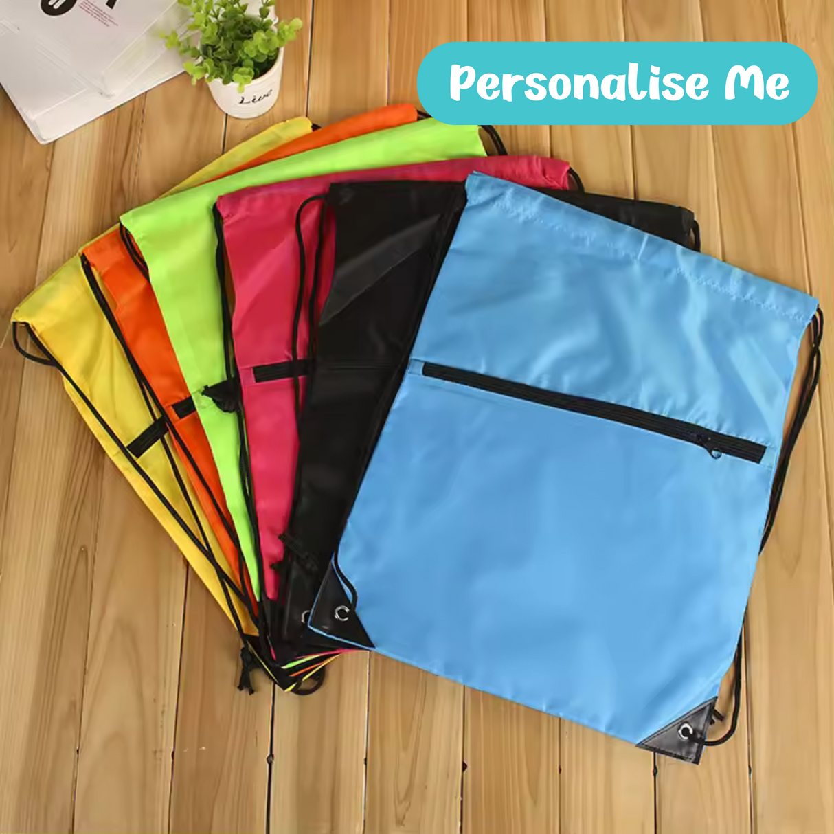 Krystina's Collection Dance Shoe Drawstring Gym Sports Bag