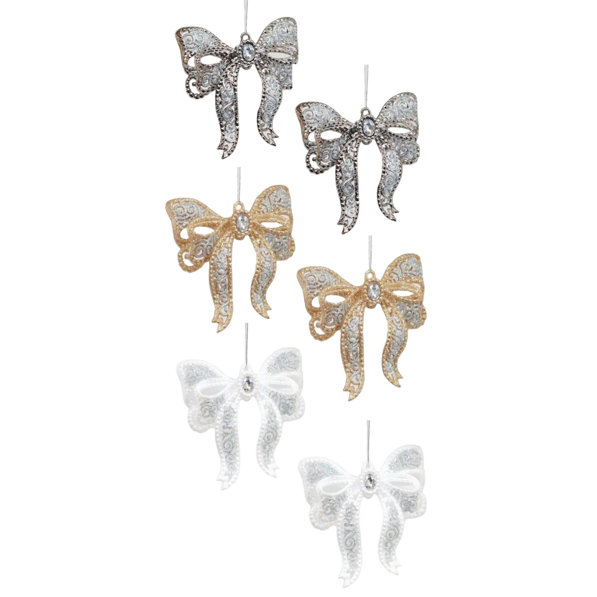 Christmas Tree Hanging Decorations - Pack of 2