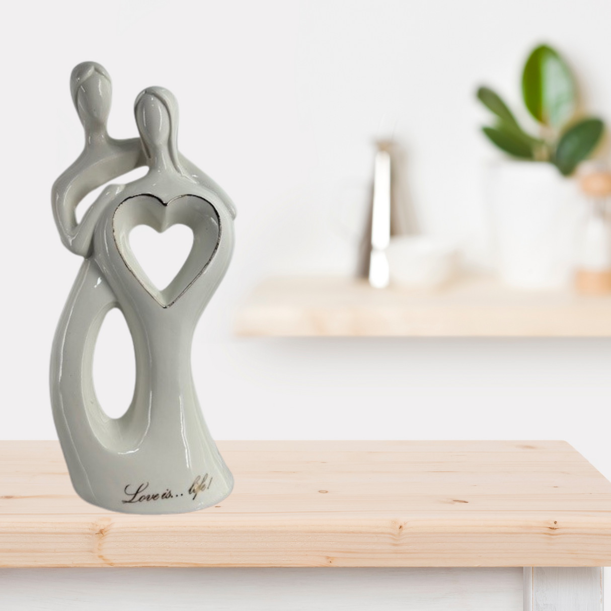 Love is Life Porcelain Cake Topper/Figurine