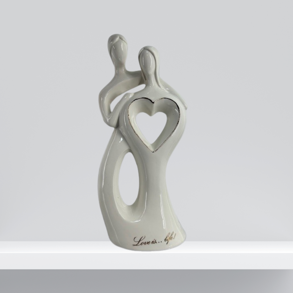 Love is Life Porcelain Cake Topper/Figurine