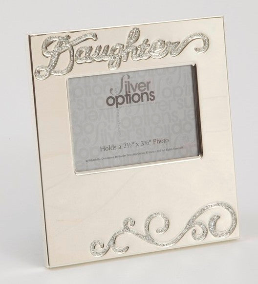 Silver Options photo frame daughter