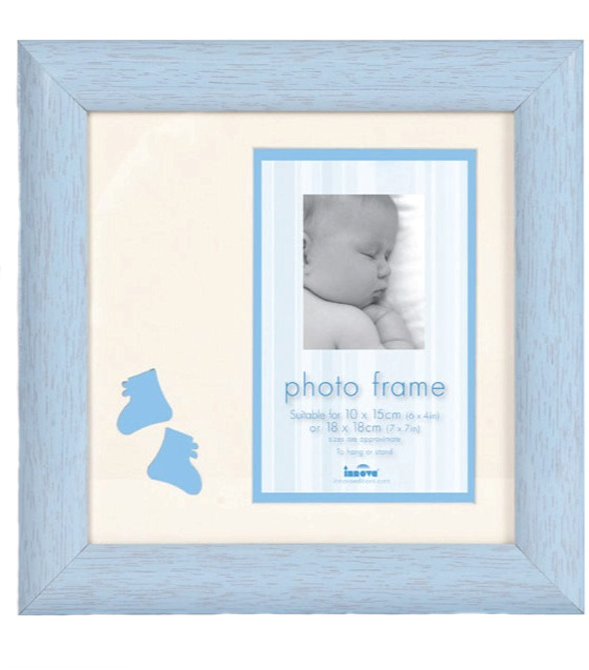 Baby Baby Boy Girl Photo Frame 4x6" - Blue