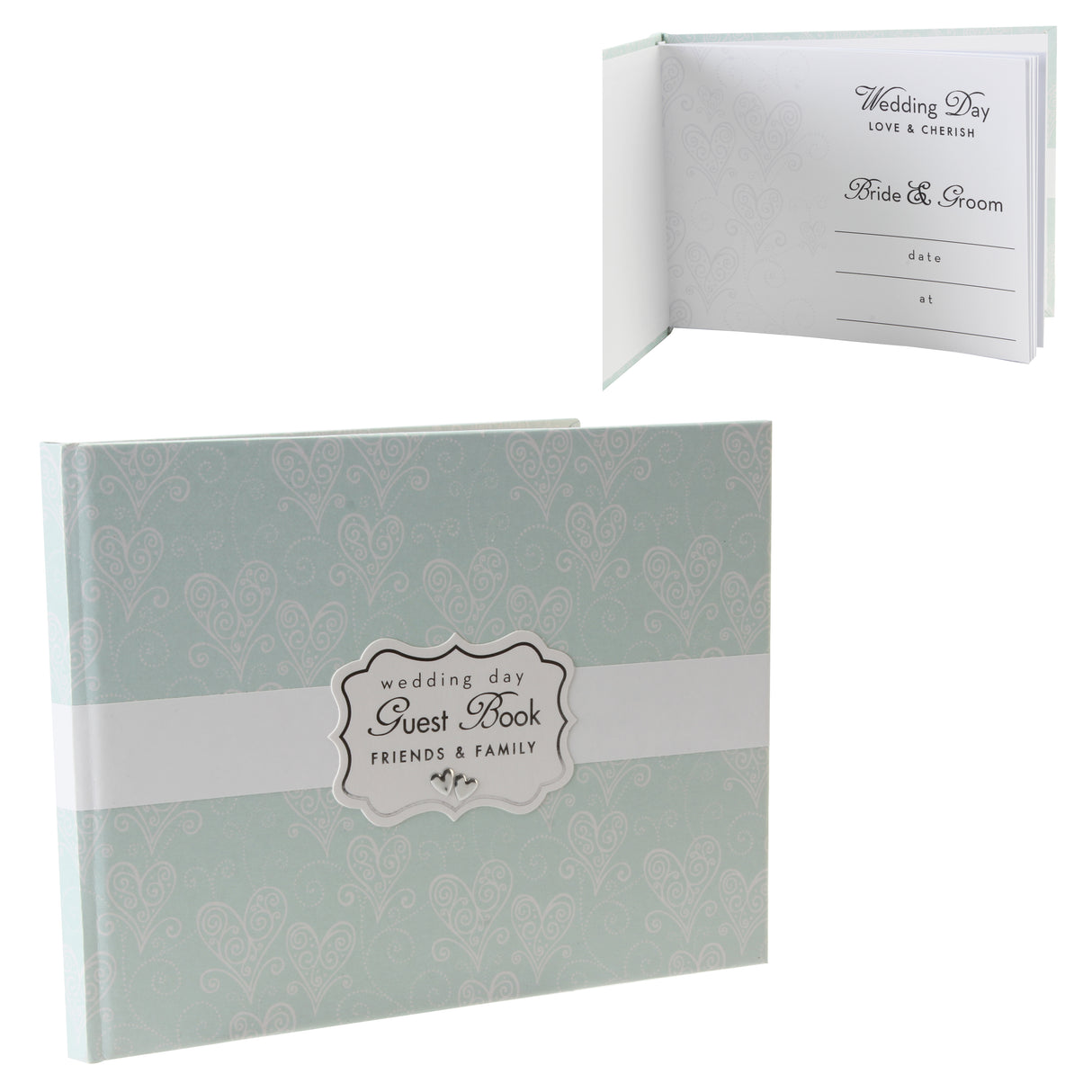 Love & Cherish Guest Book - Wedding Day