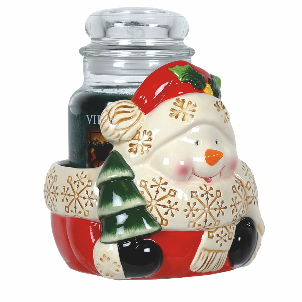 Aroma Large Jar Candle Holder: Santa Snowman or Penguin