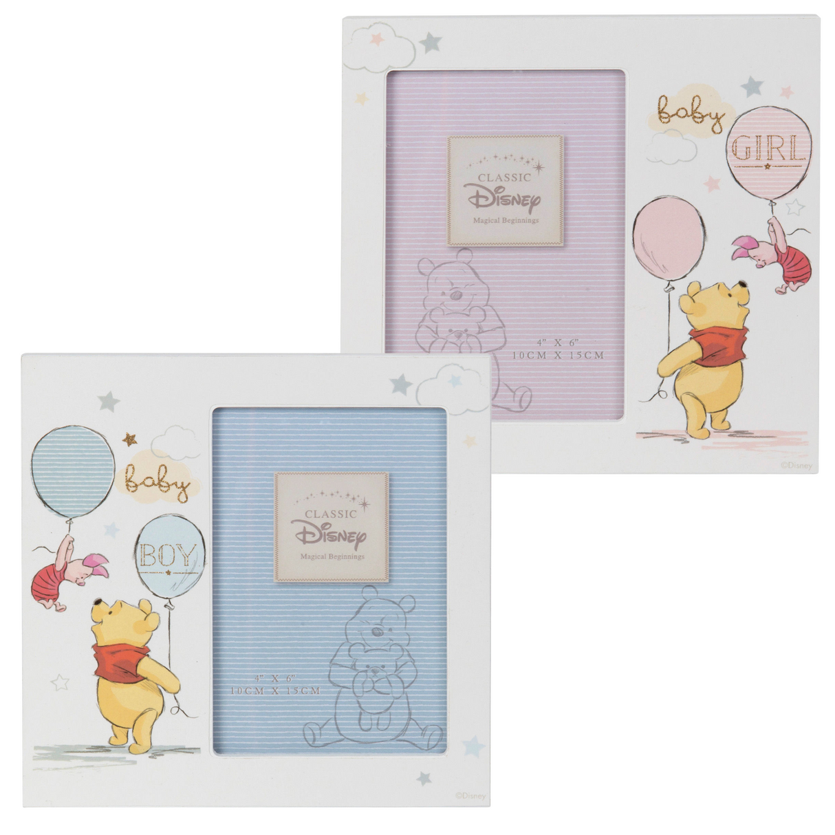 Disney Magical Beginnings Photo Frame 4x6" - Pooh (Baby Boy or Girl)