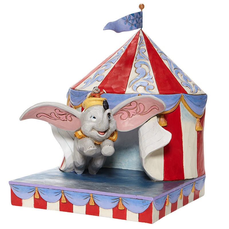 Disney Traditions Over the Big Top (Dumbo Circus out of Tent) Figurine