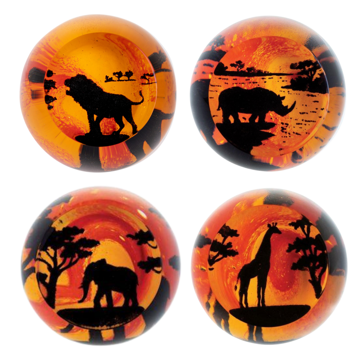 Caithness Glass On Safari Paperweight Collection - Various Designs