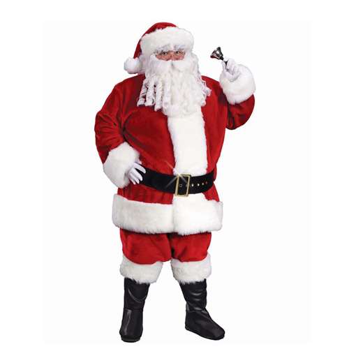Adult Deluxe Santa Suit Costume Size XXL