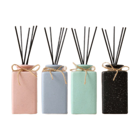 Pastel Ceramic Reed Diffuser Vase Includes Reeds 4 Colours Available