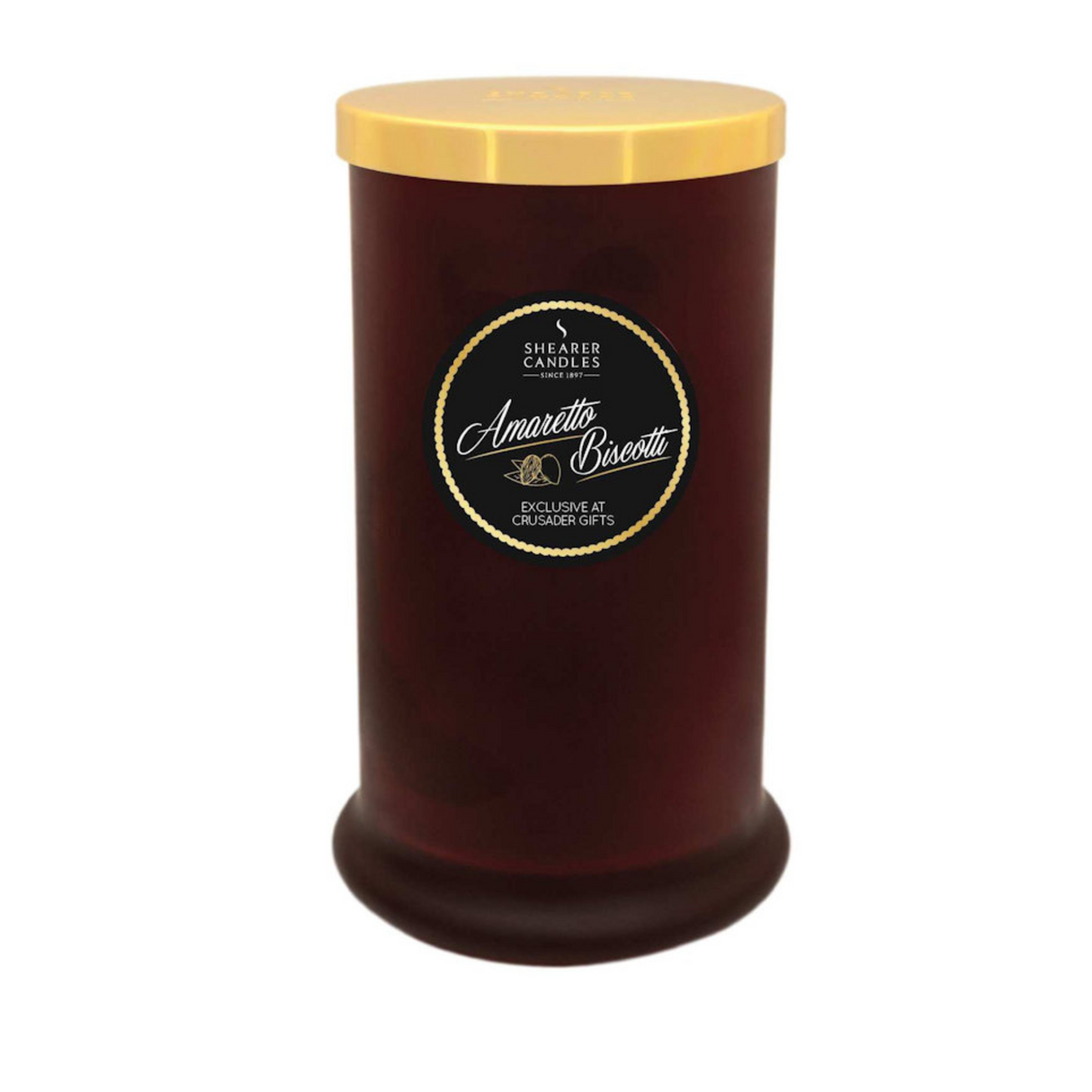 Shearer Candles Exclusive Pillar Jar Candle - Amaretto Biscotti