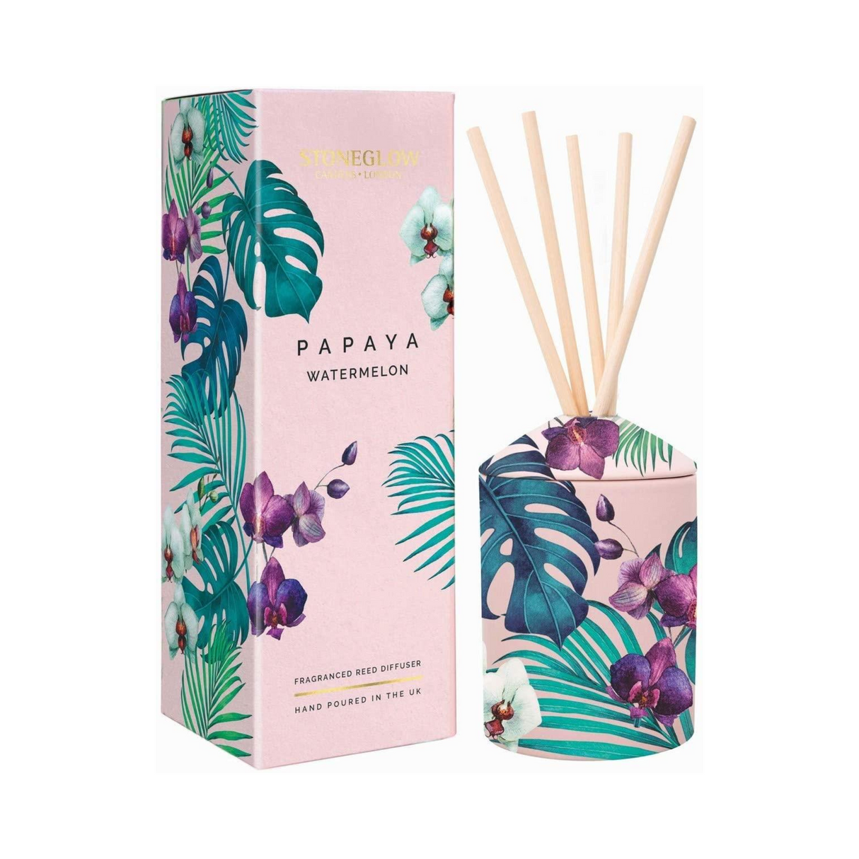 Stoneglow Candles Urban Botanics Reed Diffuser 200ml - Papaya Watermelon