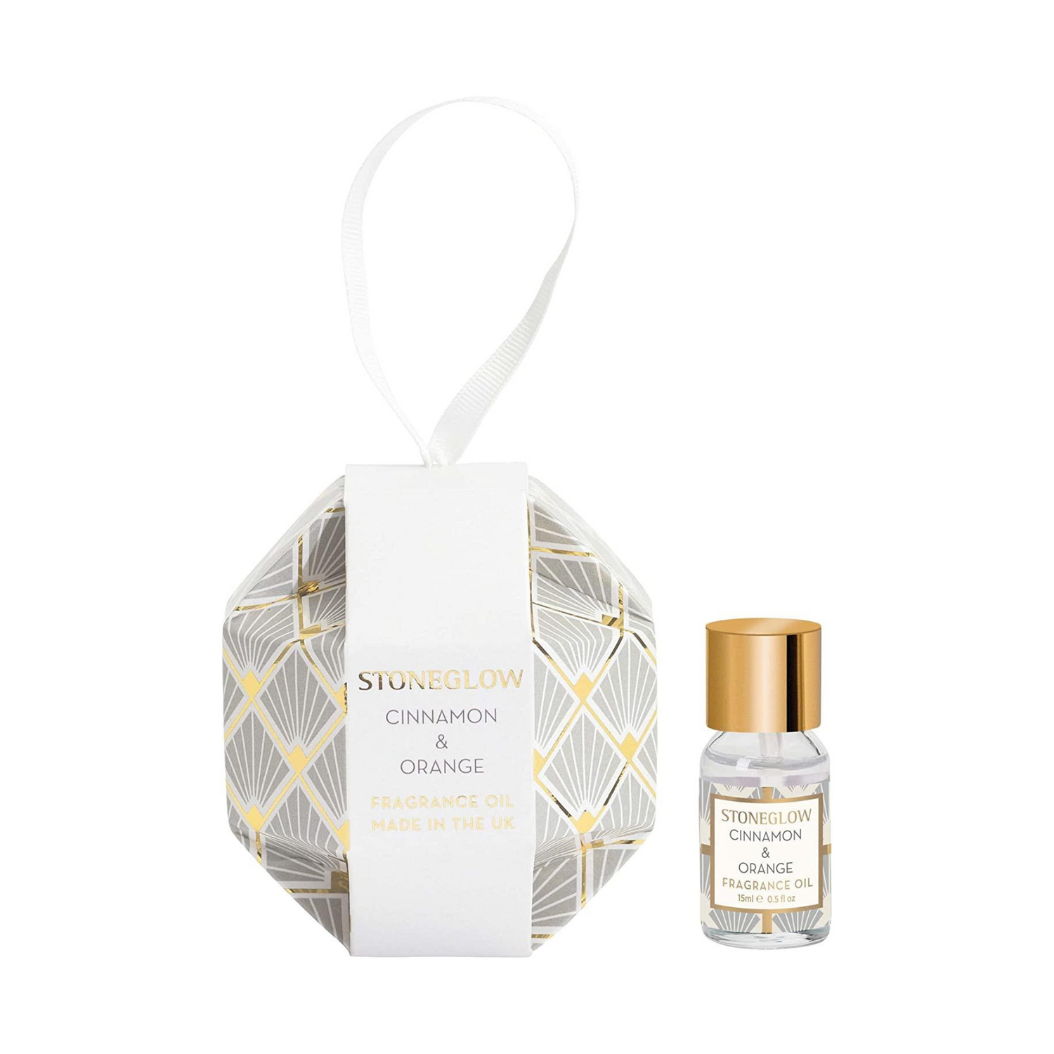 Stoneglow Candles Seasonal Fragrance Oil Bauble - Cinnamon & Orange