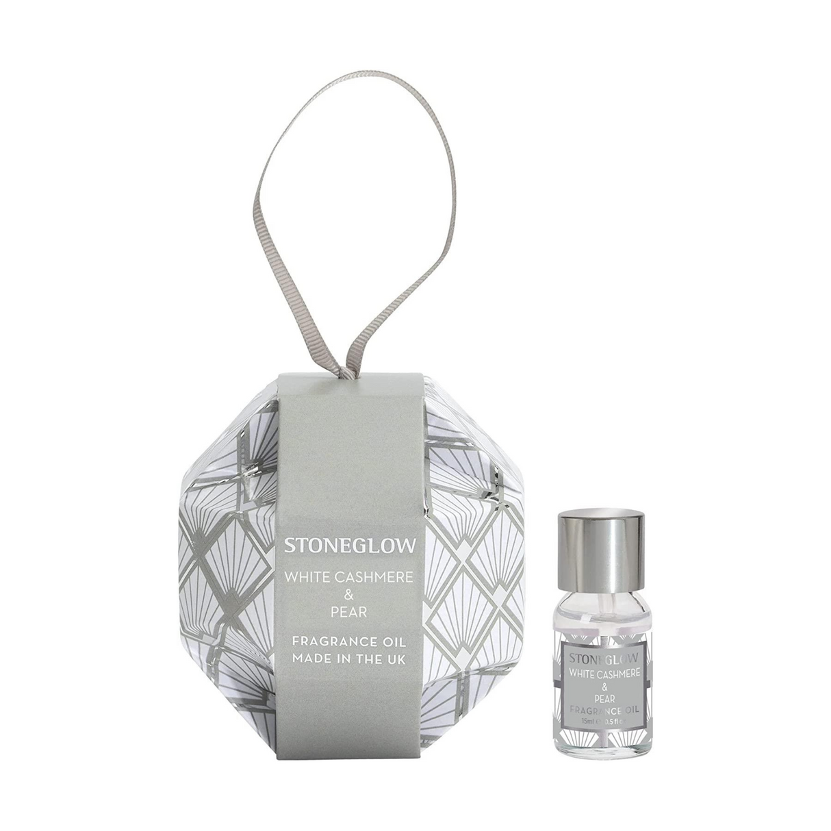 Stoneglow Candles Seasonal Fragrance Oil Bauble - White Cashmere & Pear