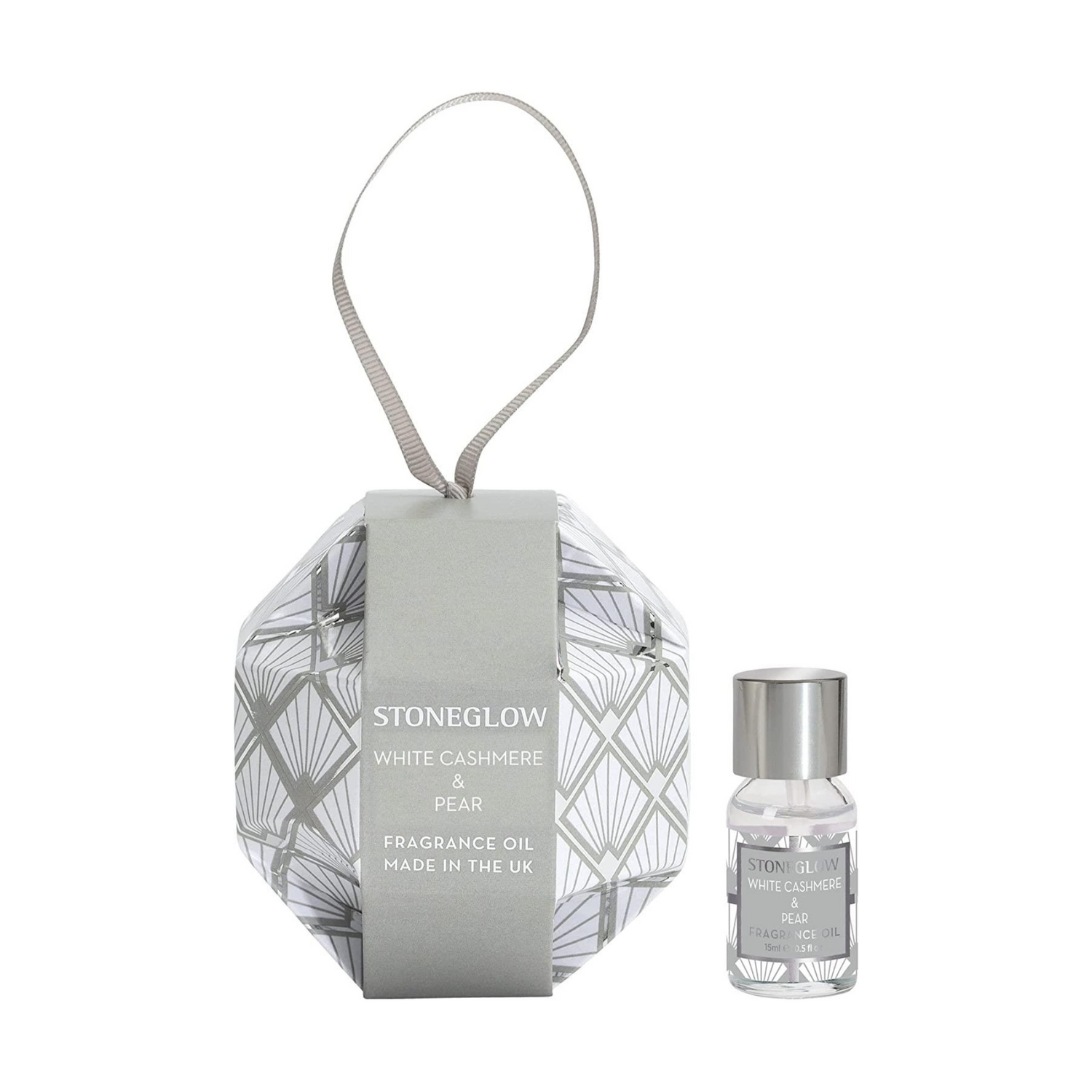 Stoneglow Candles Seasonal Fragrance Oil Bauble - White Cashmere & Pear