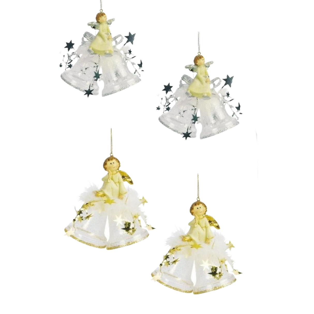 Weiste Christmas Tree Decorations Set of 2 - Angels