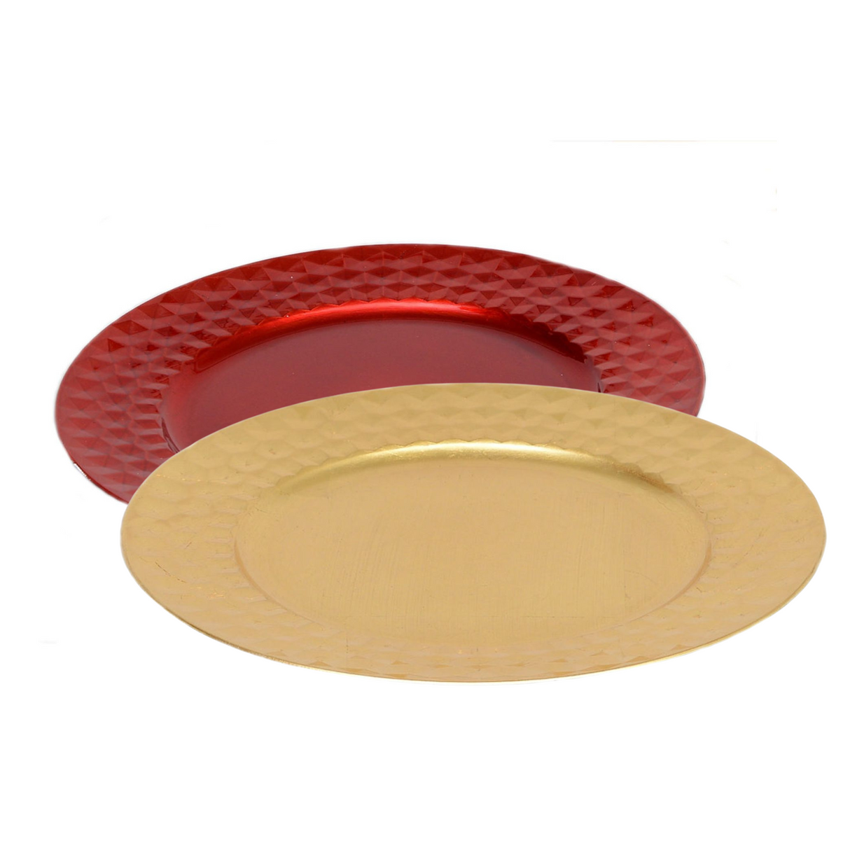 Christmas Tableware - Charger Plate Red or Gold 33cm