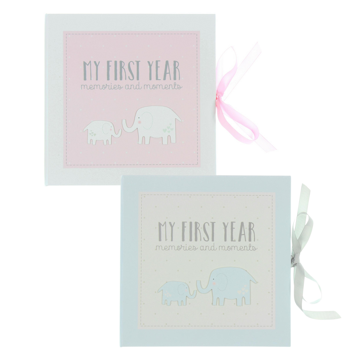 Petit Cheri Baby Record Book - My First Year Pink or Blue