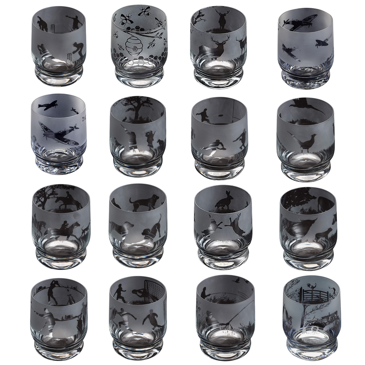 Dartington Aspect Tumbler Glass - Various Designs Sports & Hobbies