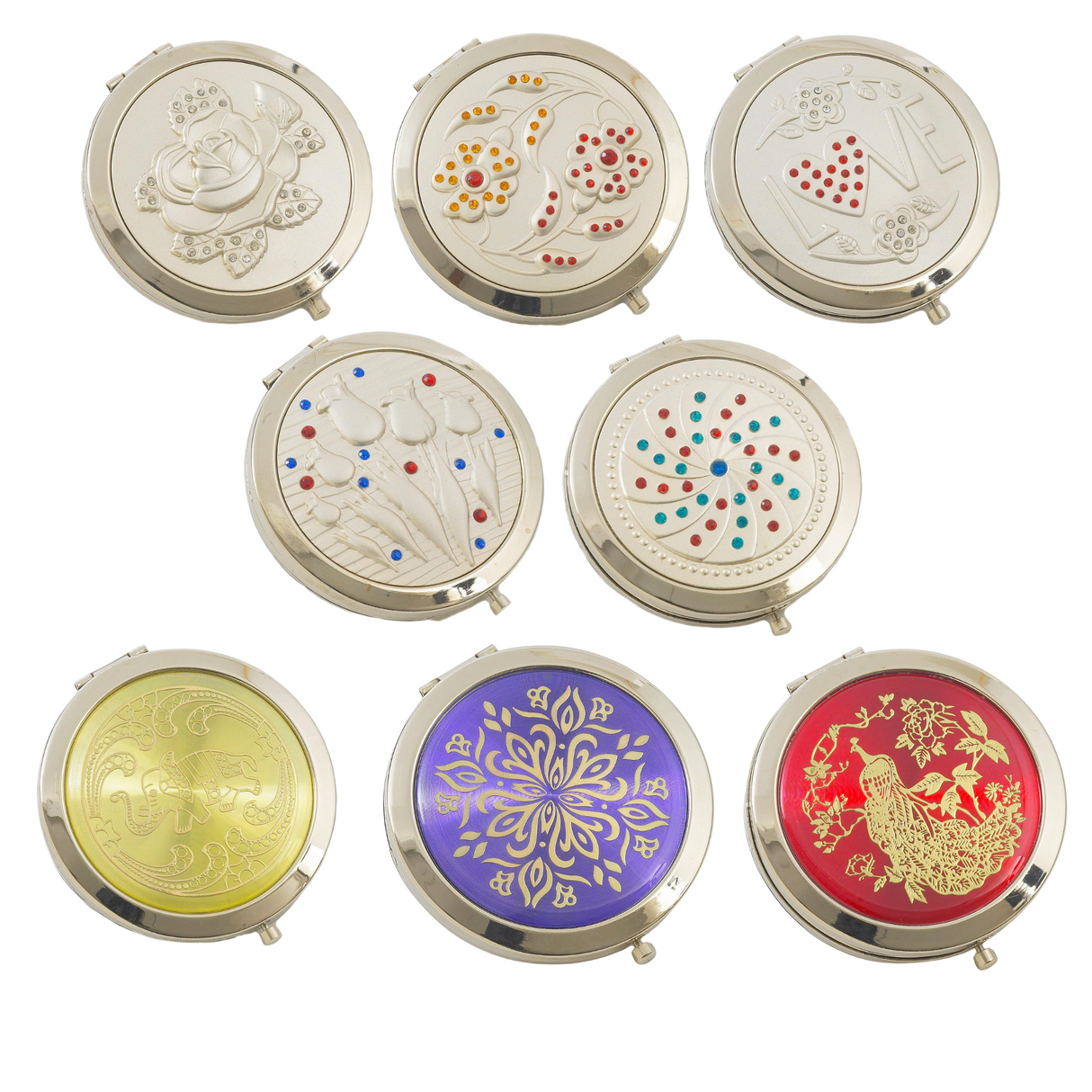 Ladies Compact Mirrors - Various Designs